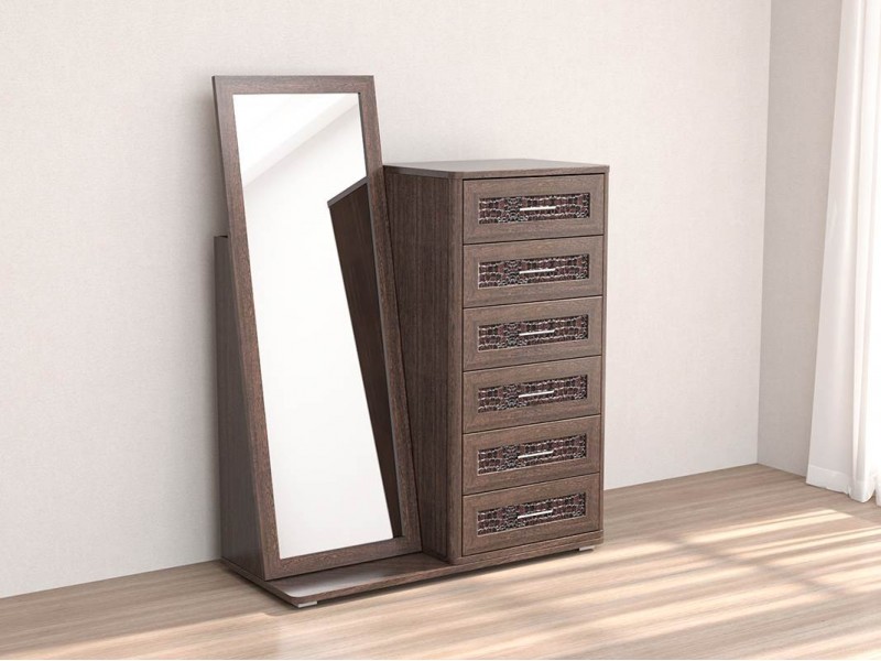 Кэт-4 Комод шесть ящиков + Зеркало [Кэт-4]