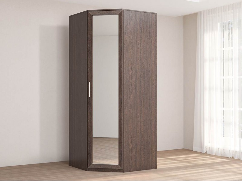 Кэт-4 Шкаф угловой с зеркалом, Правый [Кэт-4]