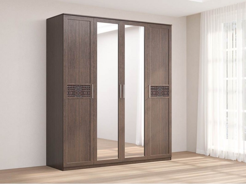 Кэт-4 Шкаф четырёхстворчатый с зеркалами [Кэт-4]