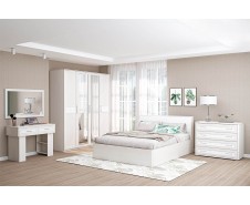 Кэт-4 Спальня, Комплект-3, Бодега + Кайман Белый [Кэт-4]