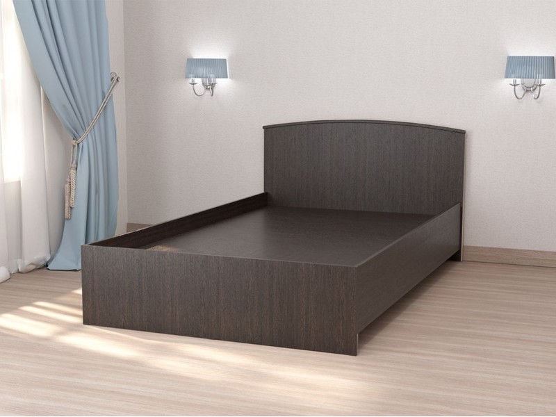 Кэт-7 Кровать арт. 032 двуспальная с низким щитком, Венге [Кэт-7]