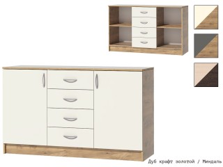 Кэт-7 Комод две створки + четыре ящика [Кэт-7]