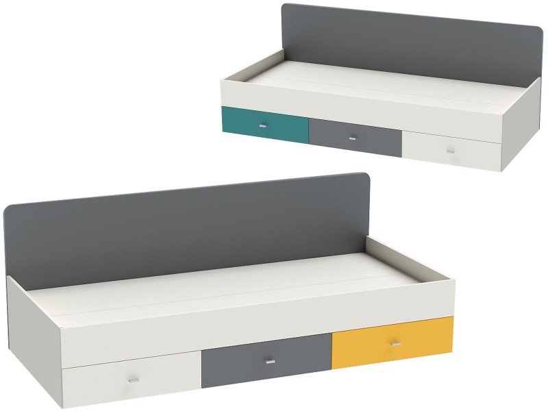 Клео Кровать арт. 010 с ящиками 90х200 [Клео_Диал]