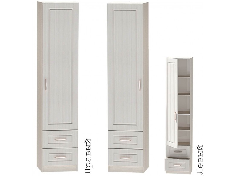 Колибри МДФ Пенал с глухой створкой и ящиками [Колибри МДФ]