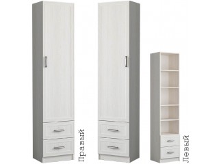 Колибри Рамка, Пенал с глухой створкой и ящиками [Колибри Рамка]