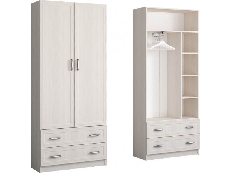 Колибри Рамка, Шкаф двухстворчатый с ящиками [Колибри Рамка]