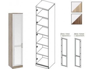 Прованс Модуль-08 Шкаф для белья 1 дверь с зеркалом Левый/Правый [Прованс]