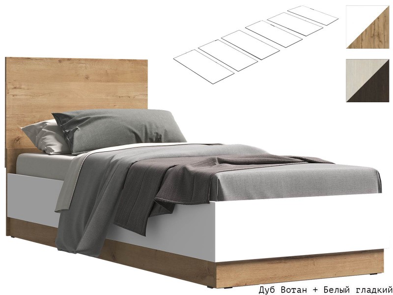 Адель Кровать с настилом ДСП 80х200 [Адель Эра]