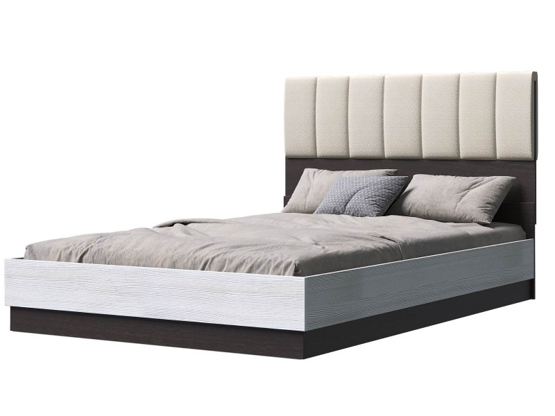 Адель Кровать двуспальная с накладкой и с подъёмным механизмом [Адель Эра]