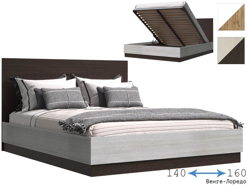 Адель Кровать двуспальная с подъёмным механизмом [Адель Эра]