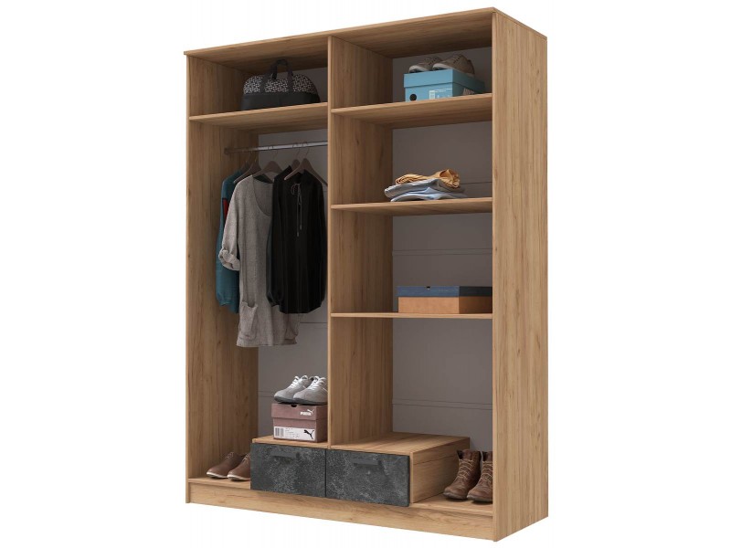 Адель Шкаф 1,6 четырёхстворчатый с полками [Адель Эра]