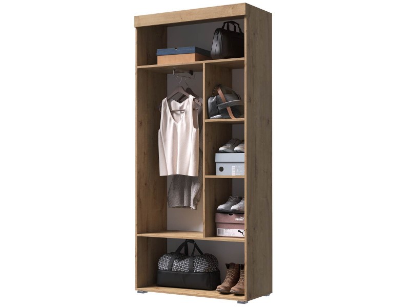 Бастон Шкаф двухстворчатый с ящиком [Бастон Матовый]