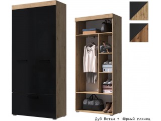 Бастон Шкаф двухстворчатый с ящиком, Глянец [Бастон глянец]