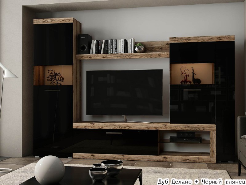 Бастон Стенка для гостиной 2,8м, Глянец [Бастон глянец]