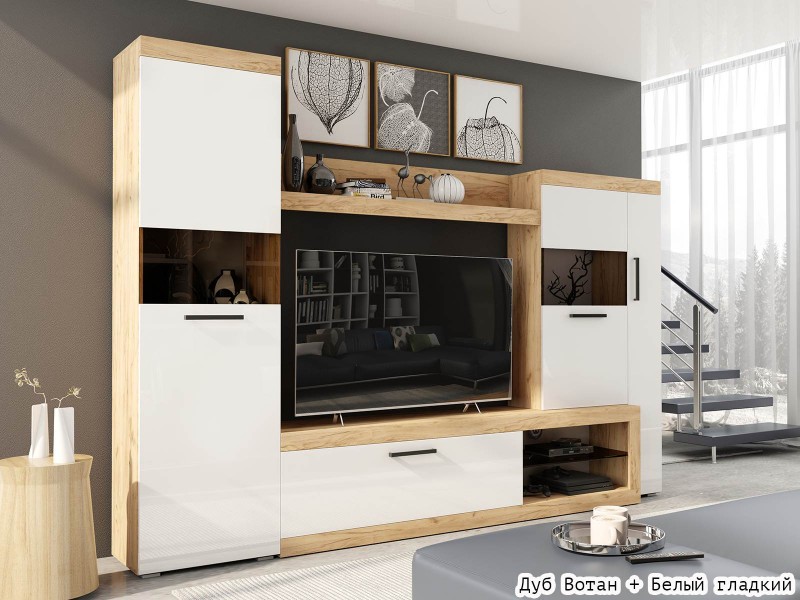 Бастон Стенка для гостиной 2,8м [Бастон матовый]