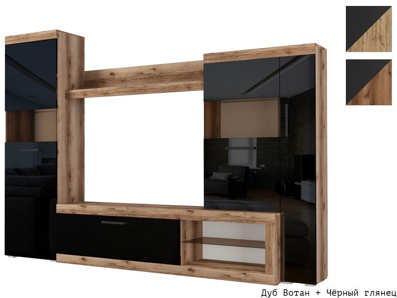 Бастон Стенка для гостиной 2,8м, Глянец [Бастон глянец]