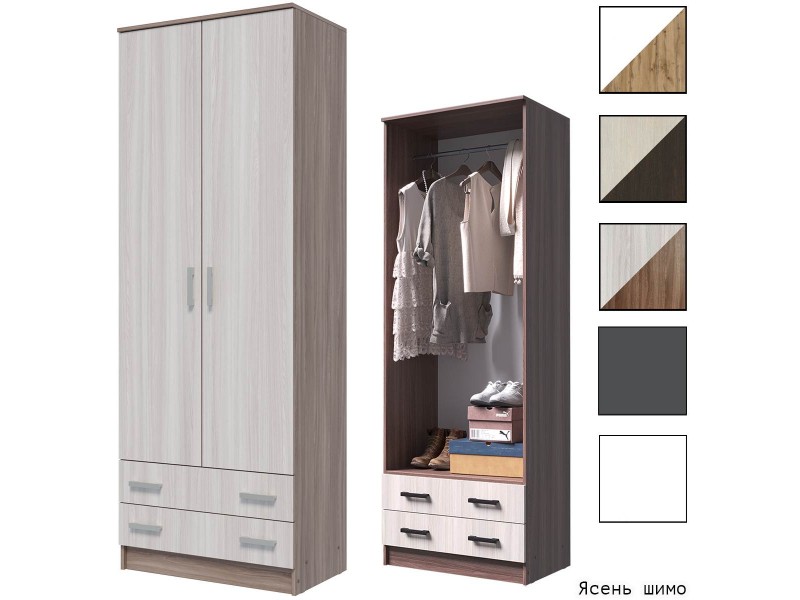 Дуэт шкаф платяной двухстворчатый [Дуэт]