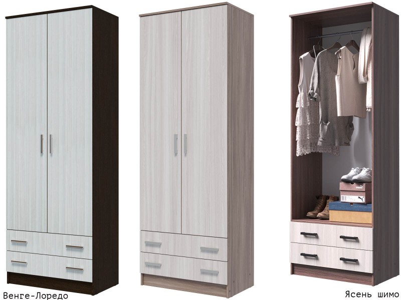 Дуэт шкаф платяной двухстворчатый [Дуэт]