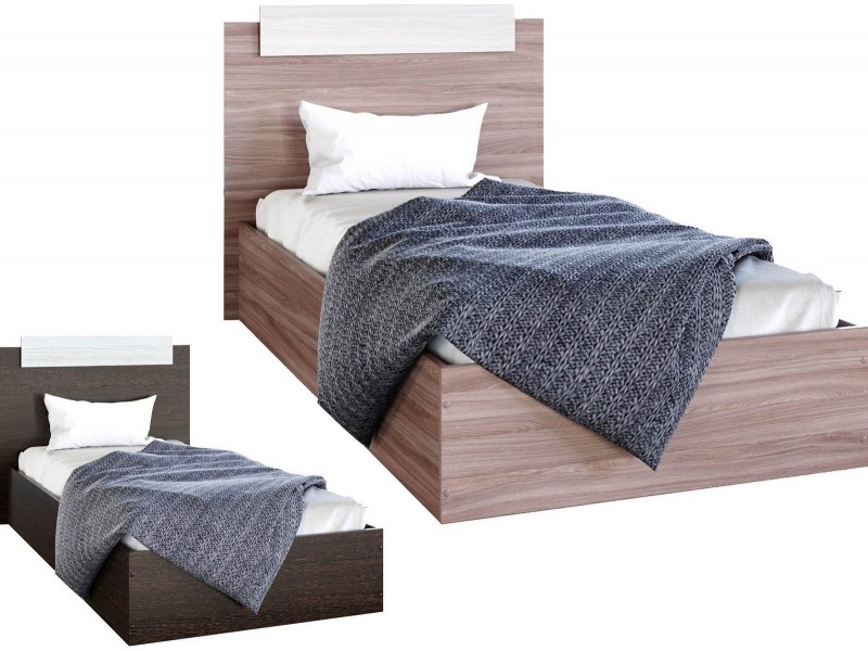 ЭКО Кровать 90х200 с настилом ЛДСП [Эко]