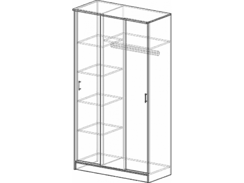 ЭКО Шкаф-купе 1200 [Эко]