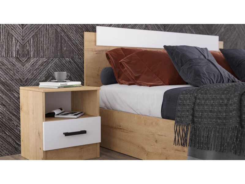 ЭКО Кровать 90х200 с настилом ЛДСП [Эко]