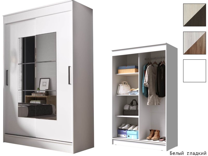 Элегант-1 Шкаф-купе 2-х дверный с зеркалом [Шкаф-купе]