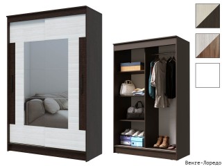 Элегант-2 Шкаф-купе 2-х дверный с зеркалом [Шкаф-купе]