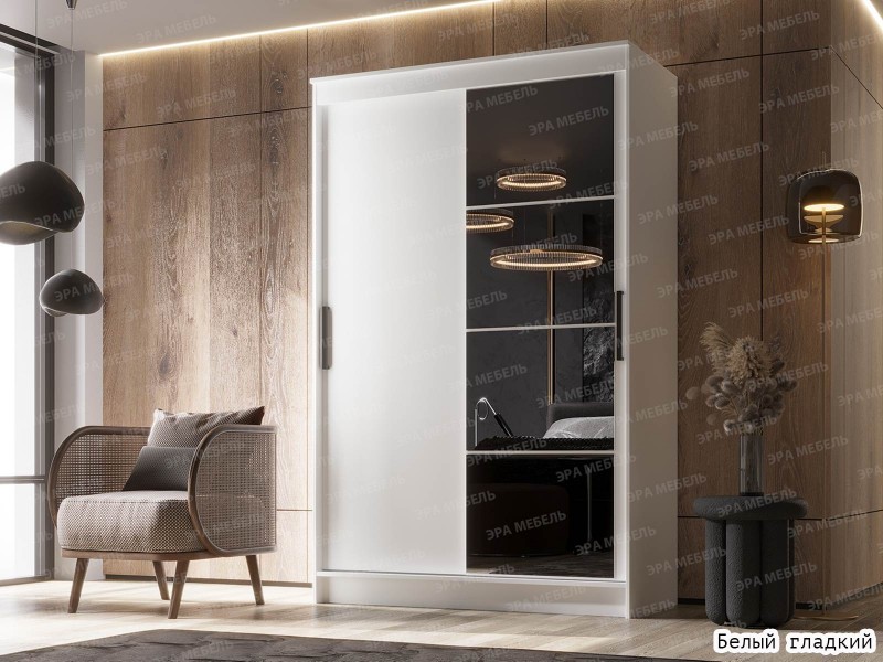 Элегант-4 Шкаф-купе 2-х дверный с зеркалом [Шкаф-купе]