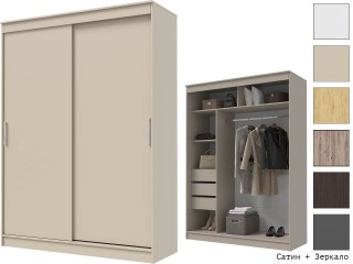 Гранд-1 Шкаф-купе 2-х дверный 1600мм, фасады ЛДСП [Шкаф-купе]