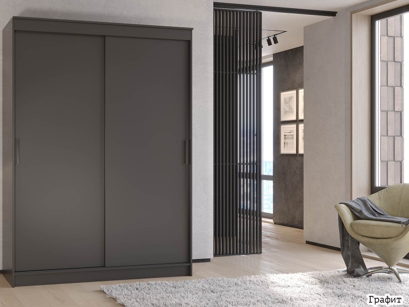 Гранд-1 Шкаф-купе 2-х дверный 1600мм, фасады ЛДСП [Шкаф-купе]