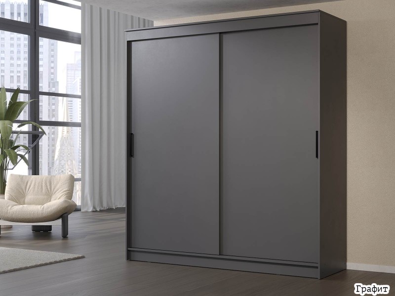 Гранд-1 Шкаф-купе 2-х дверный 2000мм, фасады ЛДСП [Шкаф-купе]