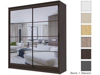 Гранд-1 Шкаф-купе 2-х дверный 2000мм, фасады Зеркало + Зеркало [Шкаф-купе]