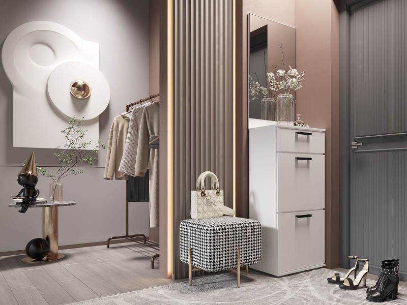 Ника Тумба высокая тв500, прихожая [Ника]