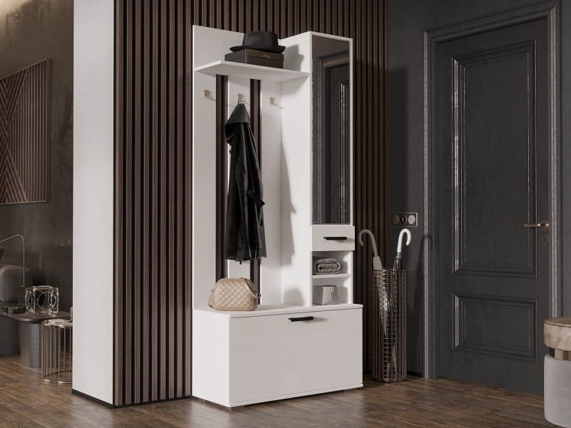 Ника вз910 Вешалка с зеркалом, прихожая [Ника]