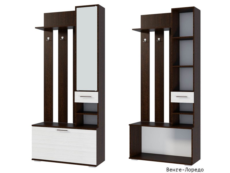 Ника вз910 Вешалка с зеркалом, прихожая [Ника]