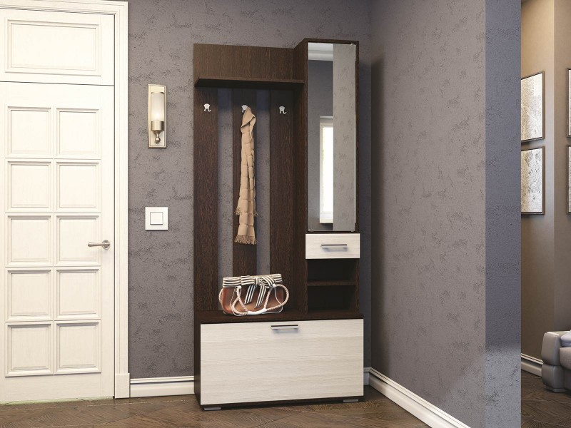 Ника вз910 Вешалка с зеркалом, прихожая [Ника]