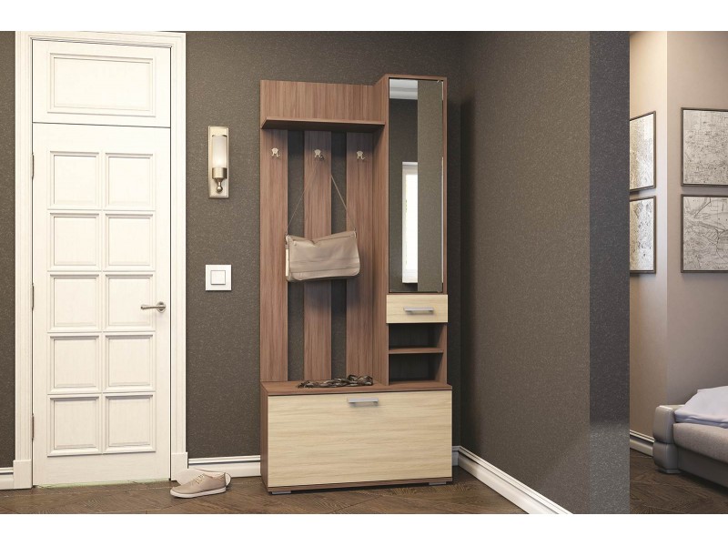 Ника вз910 Вешалка с зеркалом, прихожая [Ника]