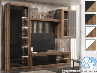 Прага ЛДСП Гостиная модульная, Комплект-2 [Прага Эра]