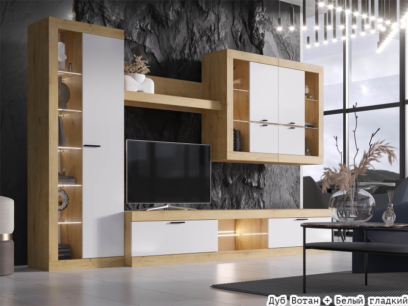 Прага ЛДСП Гостиная модульная, Комплект-3 [Прага Эра]