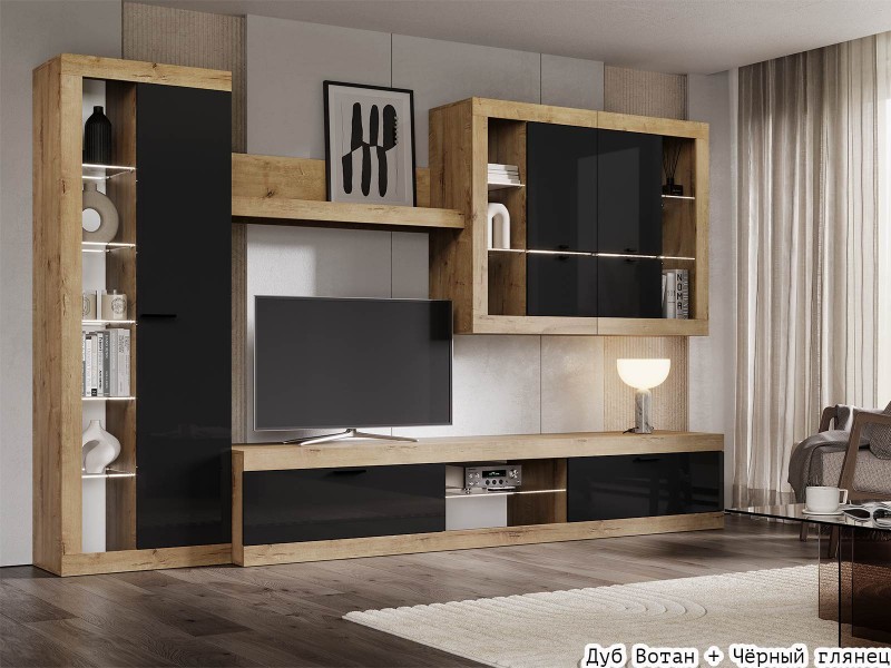 Прага ЛДСП Гостиная модульная, Комплект-3 [Прага Эра]