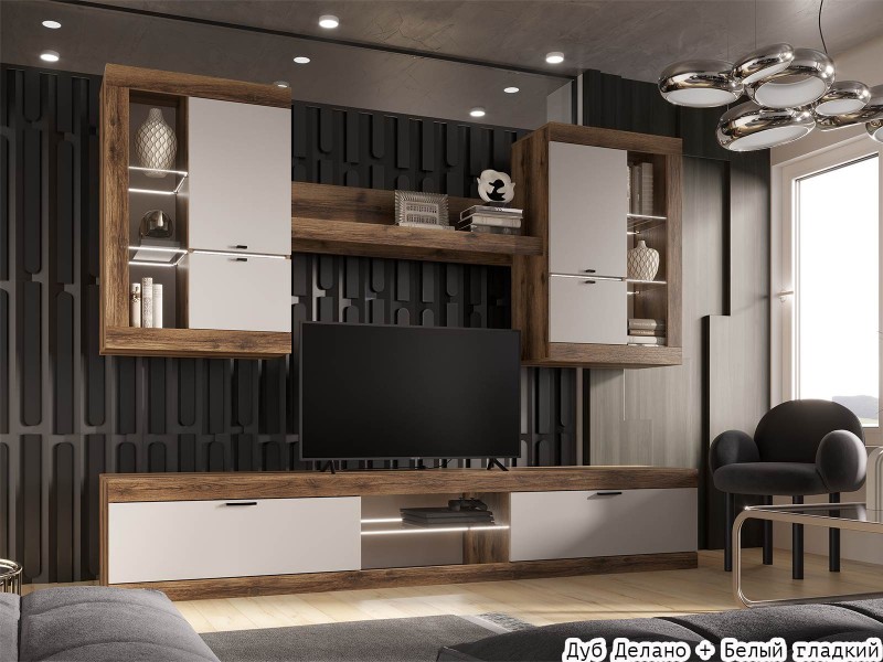 Прага ЛДСП Гостиная модульная, Комплект-4 [Прага Эра]