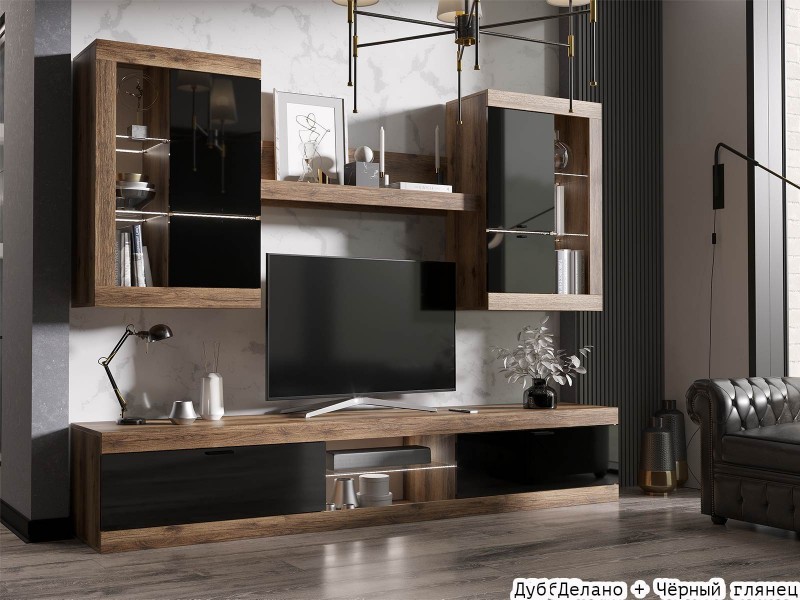 Прага ЛДСП Гостиная модульная, Комплект-4 [Прага Эра]