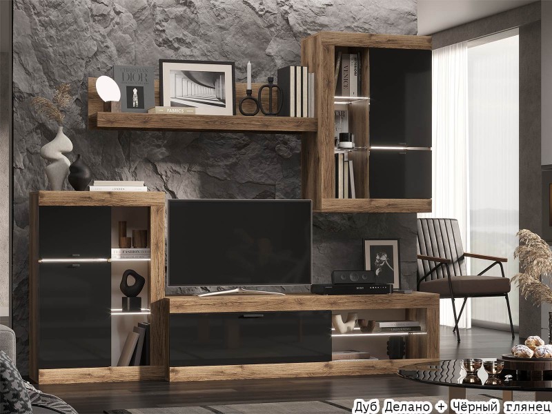 Прага ЛДСП Гостиная модульная, Комплект-5 [Прага Эра]