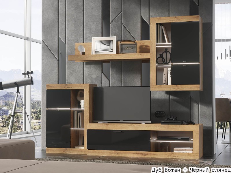 Прага ЛДСП Гостиная модульная, Комплект-5 [Прага Эра]