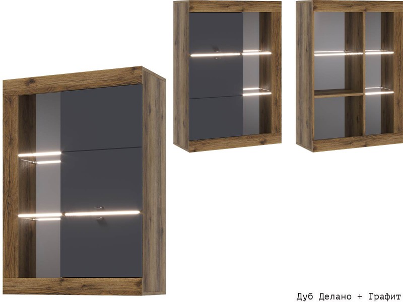 Прага МДФ Витрина универсальная [Прага Эра]