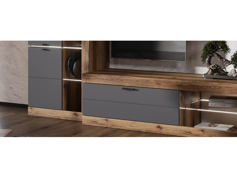 Прага МДФ Шкаф-витрина [Прага Эра]