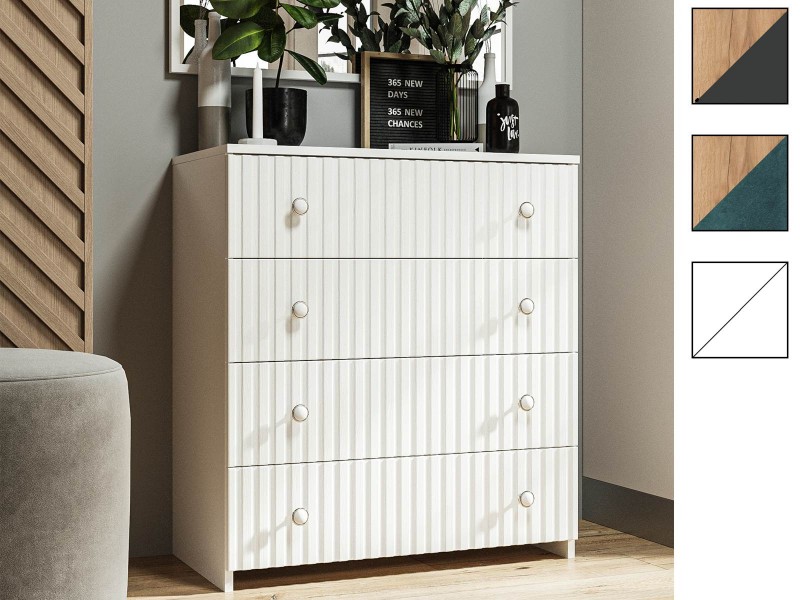 Комод-4 МДФ четыре ящика [Фант]