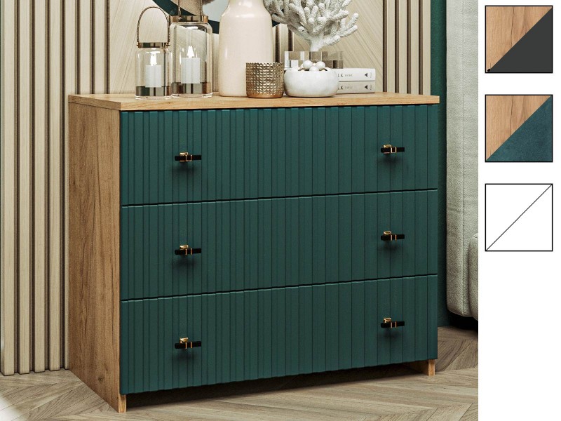 Комод-5 МДФ три ящика [Фант]