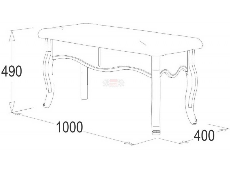 Ольга-10 МДФ спальня, Банкетка 1000 [Ольга-10]