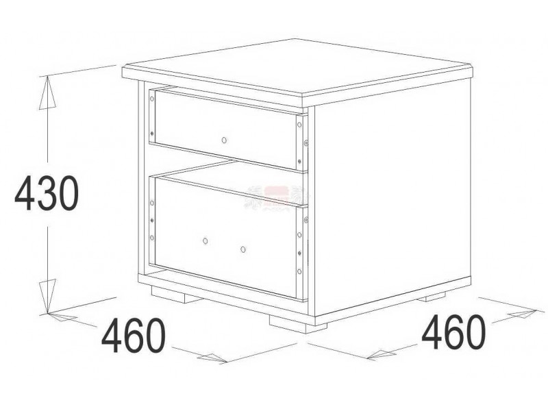 Ольга-12 ЛДСП спальня, Тумба прикроватная [Ольга-12 ЛДСП]